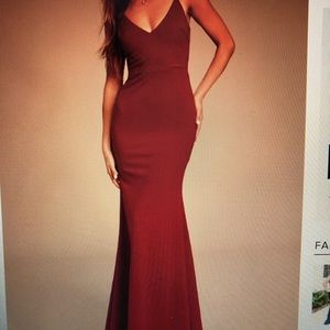 Lulus Infinite Glory Wine Maxi Dress